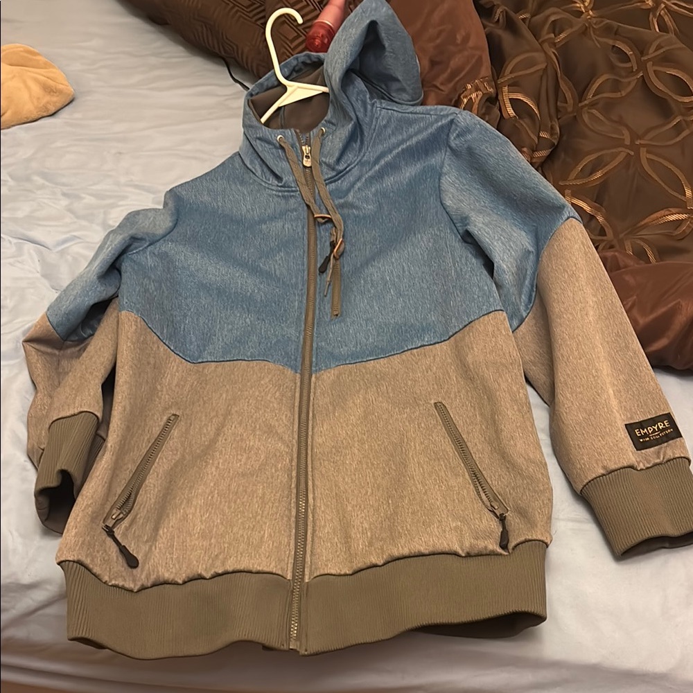 Two-Tone Kids Jacket with Hood